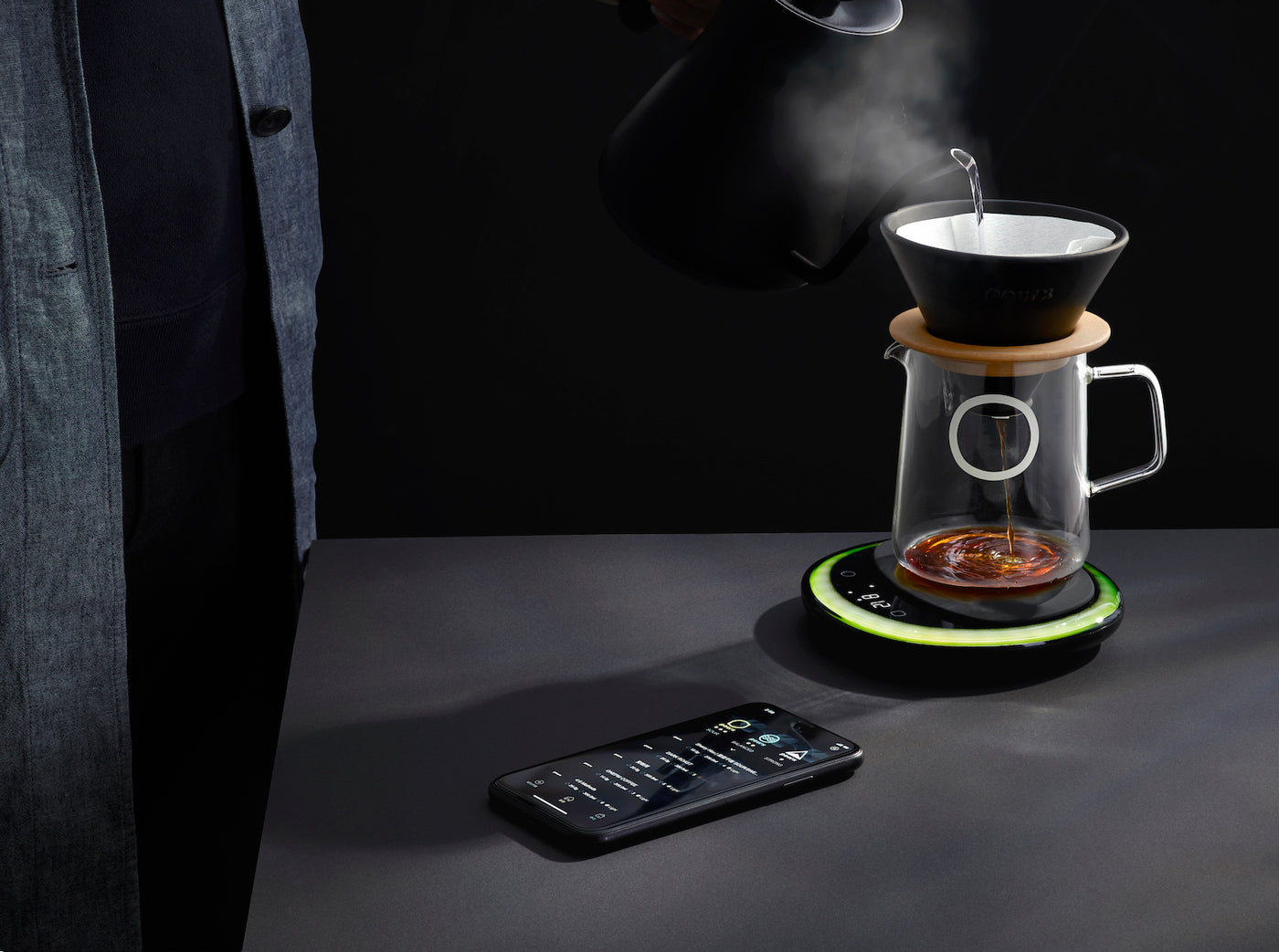 Pourx Oura Smart Light-Guided Scale Record and Share Recipes | THE COFFEE GOODS