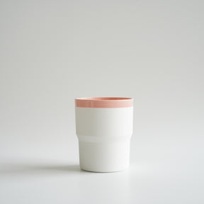 1616 / arita japan S&B "Colour Porcelain" Mug Pink & White 