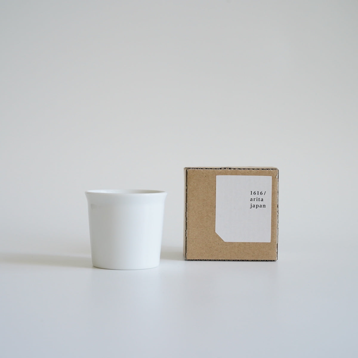 1616/arita japan TY "Standard" Espresso Cup White with packaging