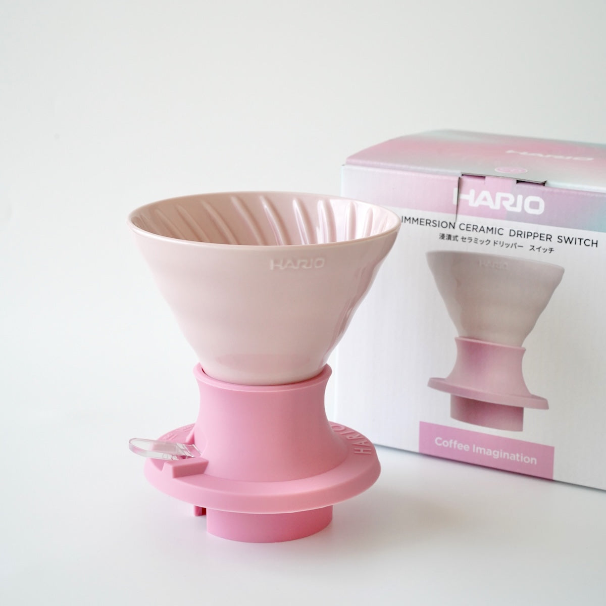 Hario Immersion Ceramic Dripper Switch 02 Candy Pink Lifestyle 2