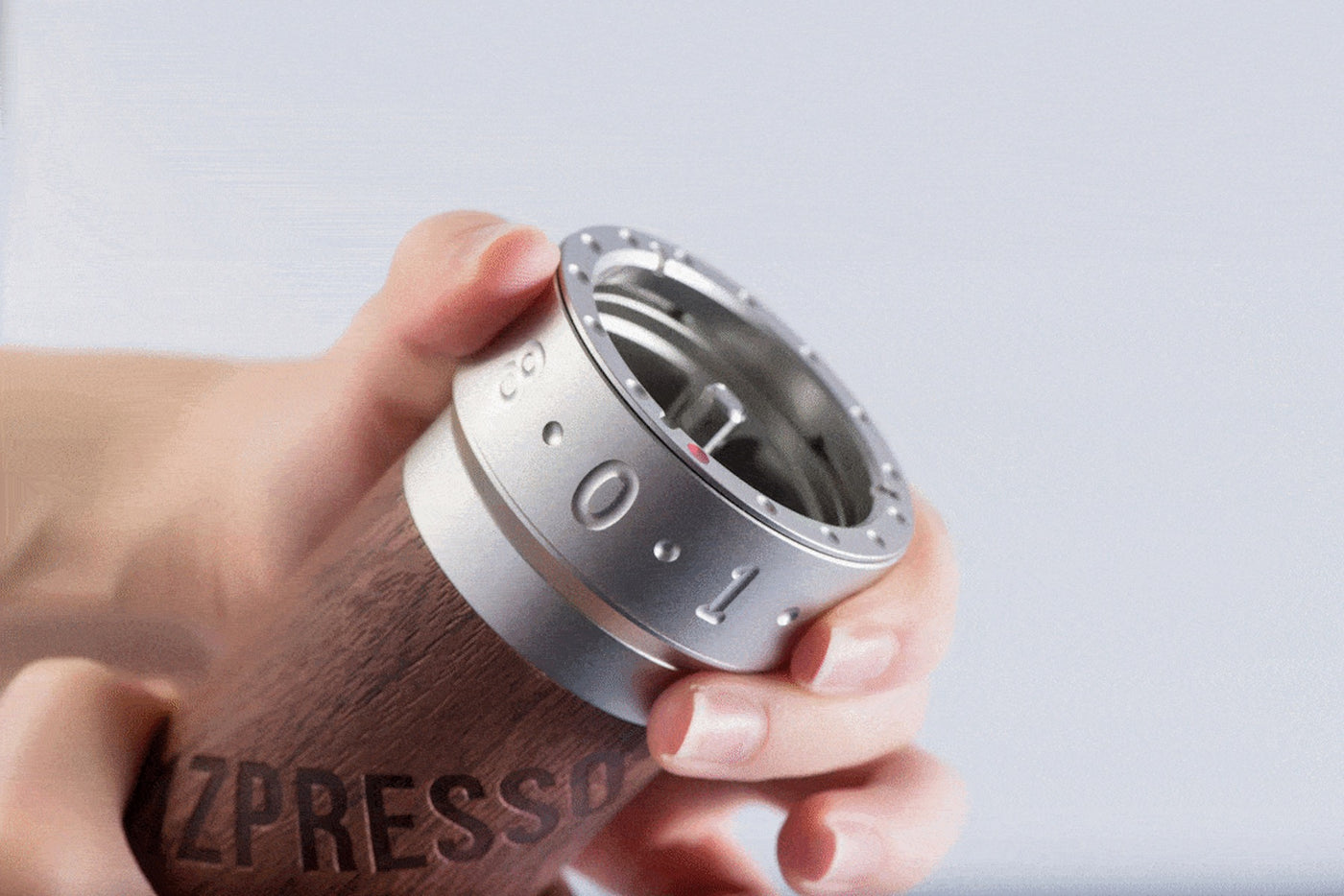 1Zpresso K-Plus Manual Coffee Grinder External Adjustment Ring | THE COFFEE GOODS