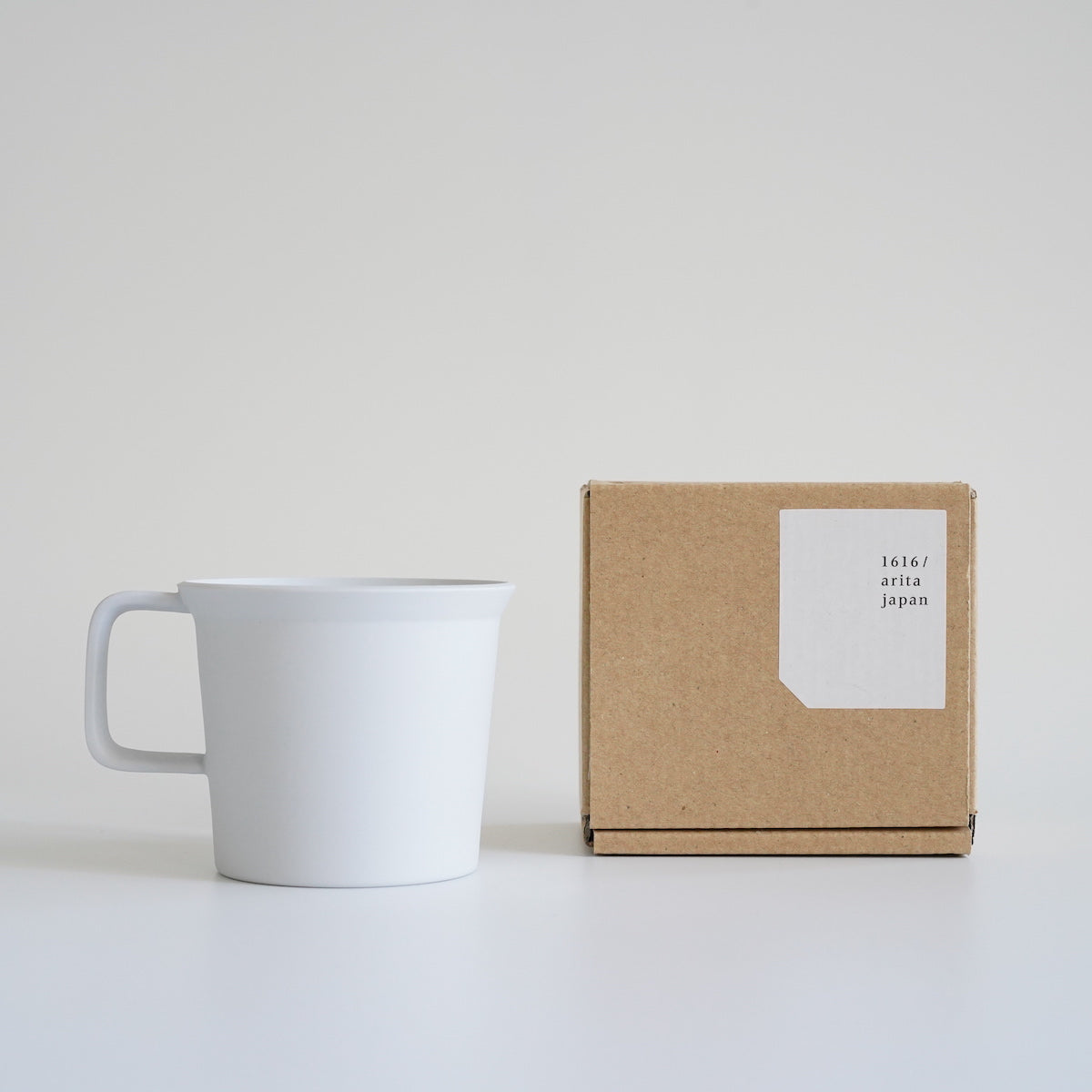 1616 / arita japan TY "Standard" Coffee Cup Grey with packaging