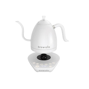 Brewista Artisan Electric Gooseneck Kettle All White + Base | THE COFFEE GOODS