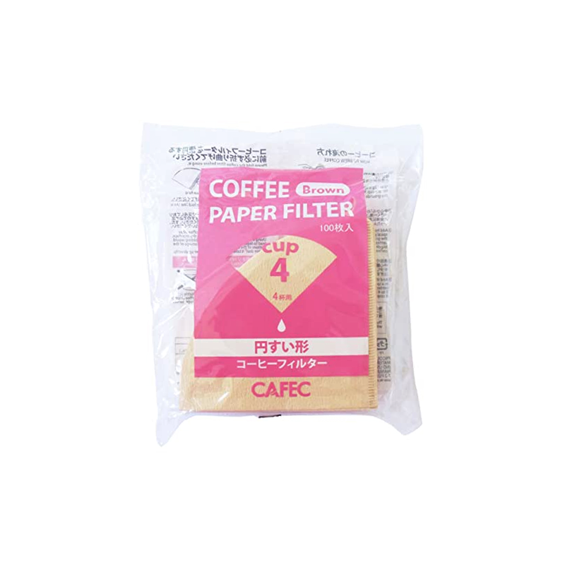 CAFEC Paper Filters 2-4 Cup 100 sheets Brown
