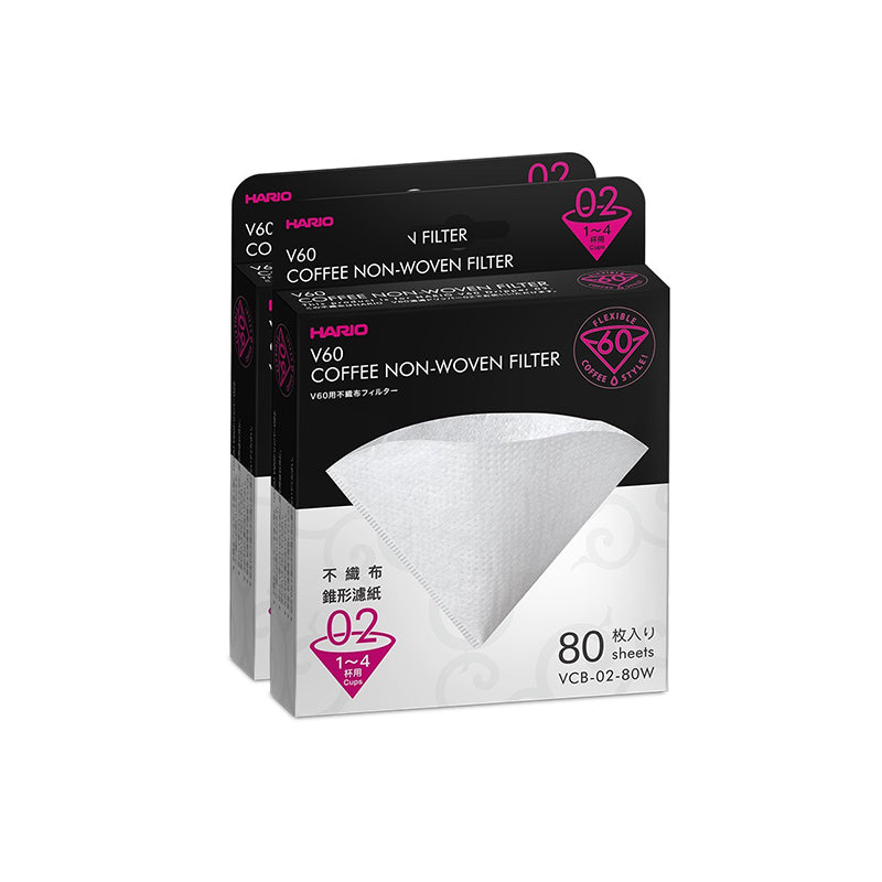 Hario V60 Non-Woven Filters 02 80 Sheets x 2 packs
