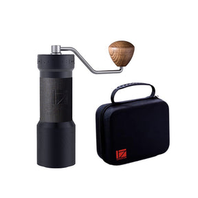 1Zpresso k-plus Manual Coffee Grinder - Iron Grey with Travel Case | THE COFFEE GOODS