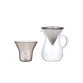 kinto SCS carafe with stainless steel filter 2 Cup 300ml