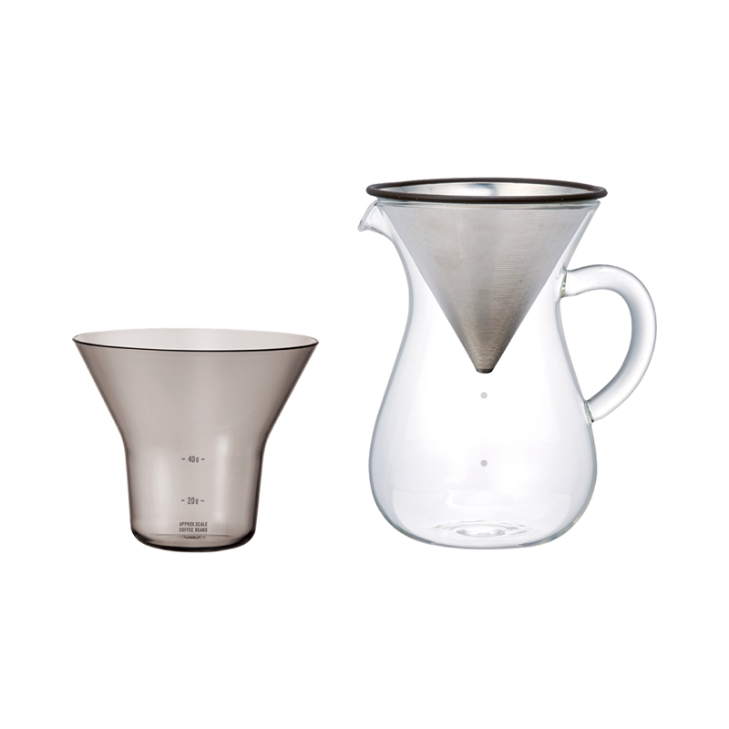 kinto SCS carafe with stainless steel filter 4 Cup 600ml