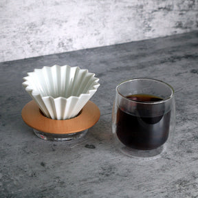 Simple Real TAMAGO Dripper & Double Wall Glass Cup
